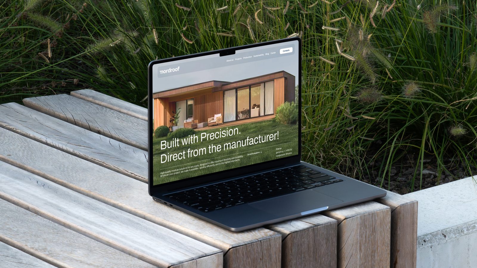 nordroof corporate website preview