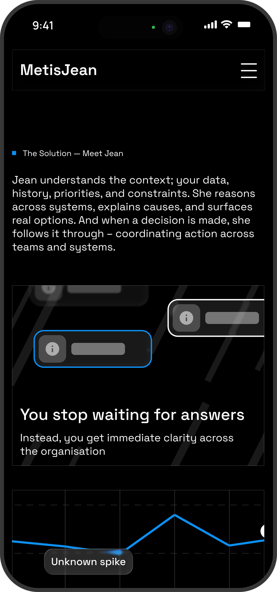 MetisJean hero screen mobile screenshot 4