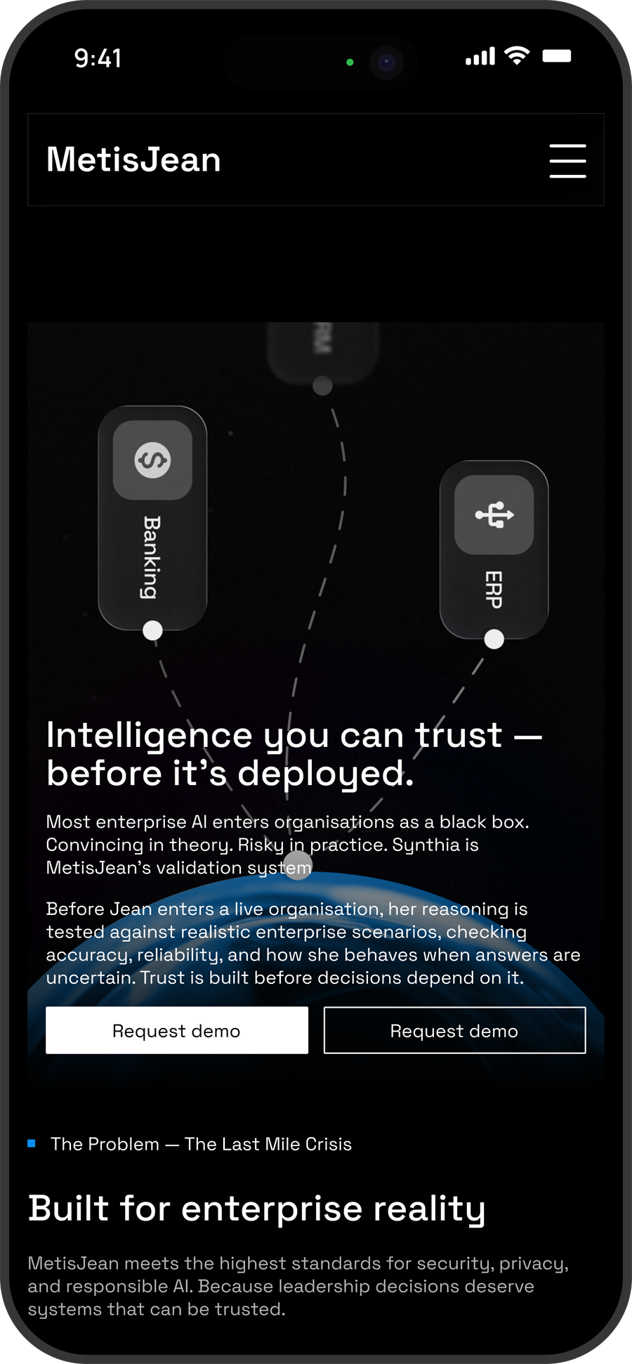 MetisJean hero screen mobile screenshot 5