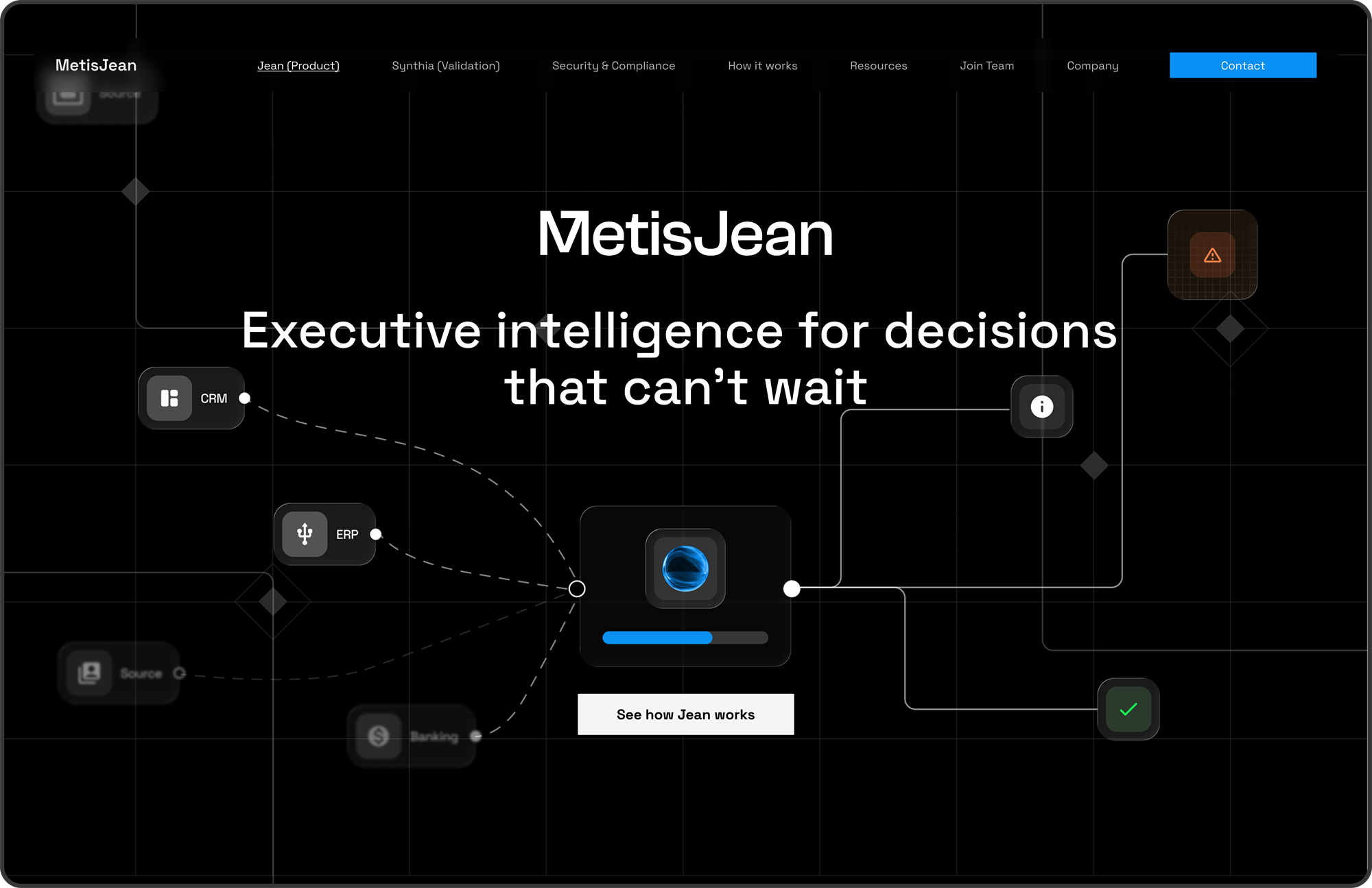 MetisJean hero screen desktop screenshot 1