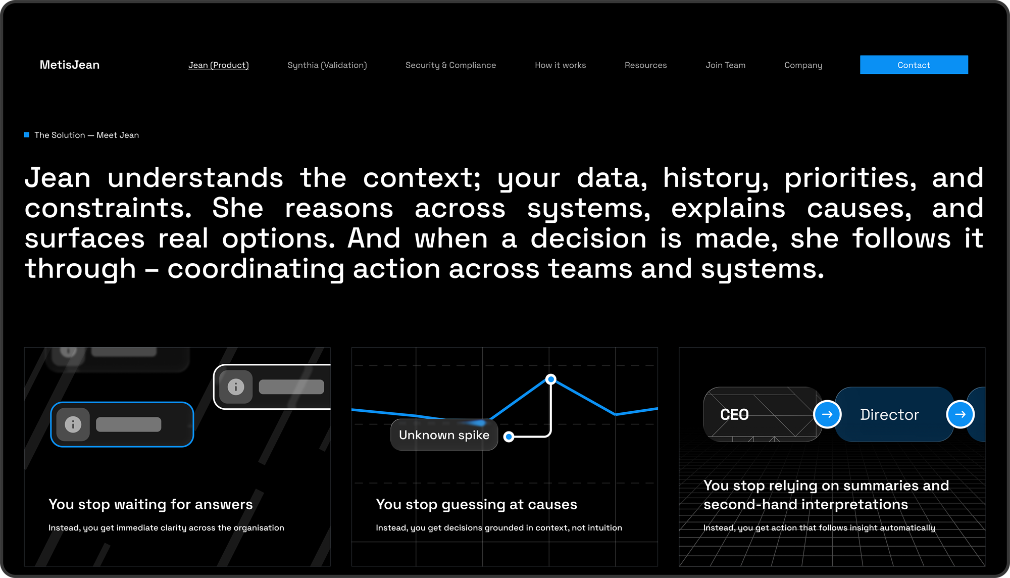 MetisJean hero screen desktop screenshot 4