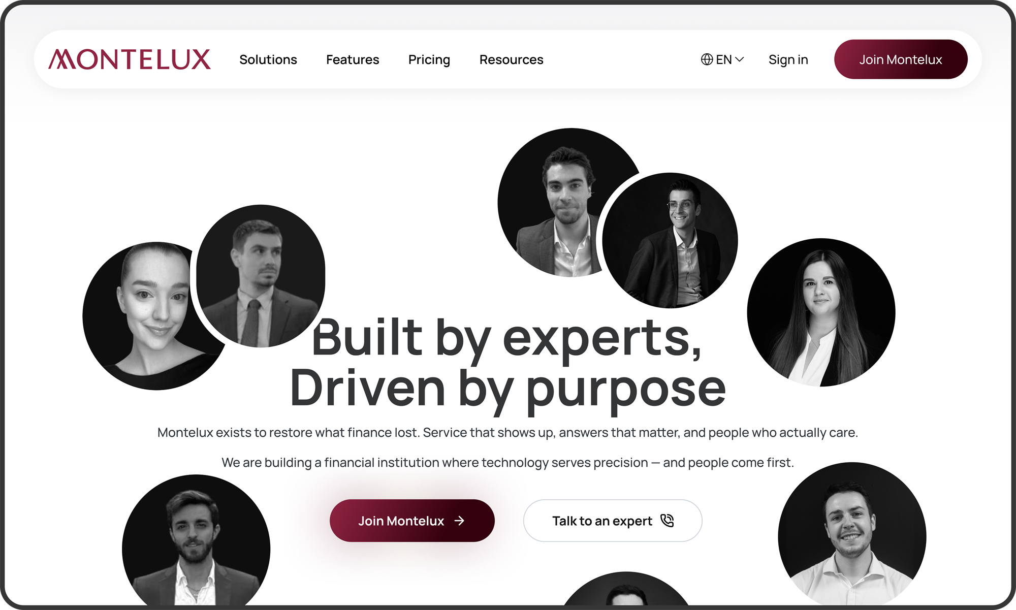 montelux 'more than a bank' desktop screenshot 5