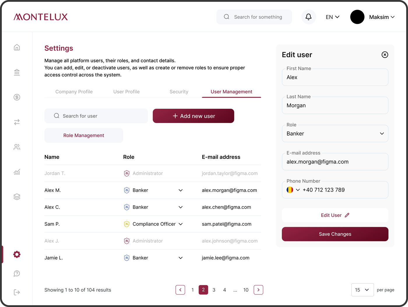 montelux login screen tablet screenshot 4