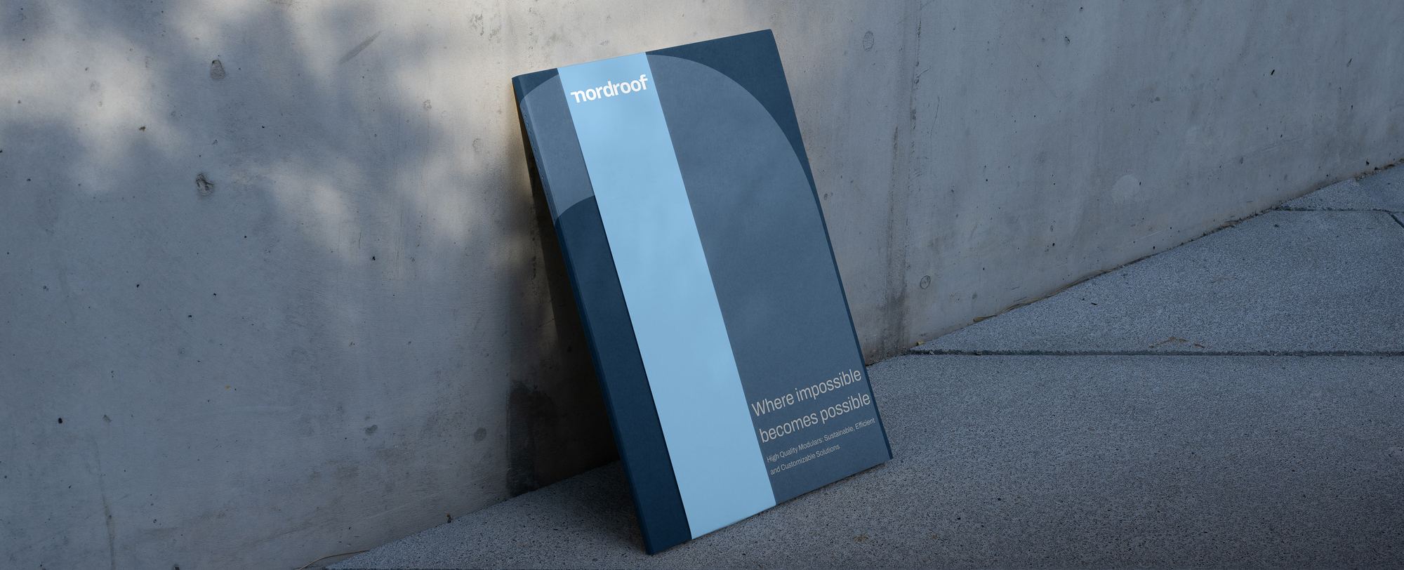 Nordroof brand brochure mockup
