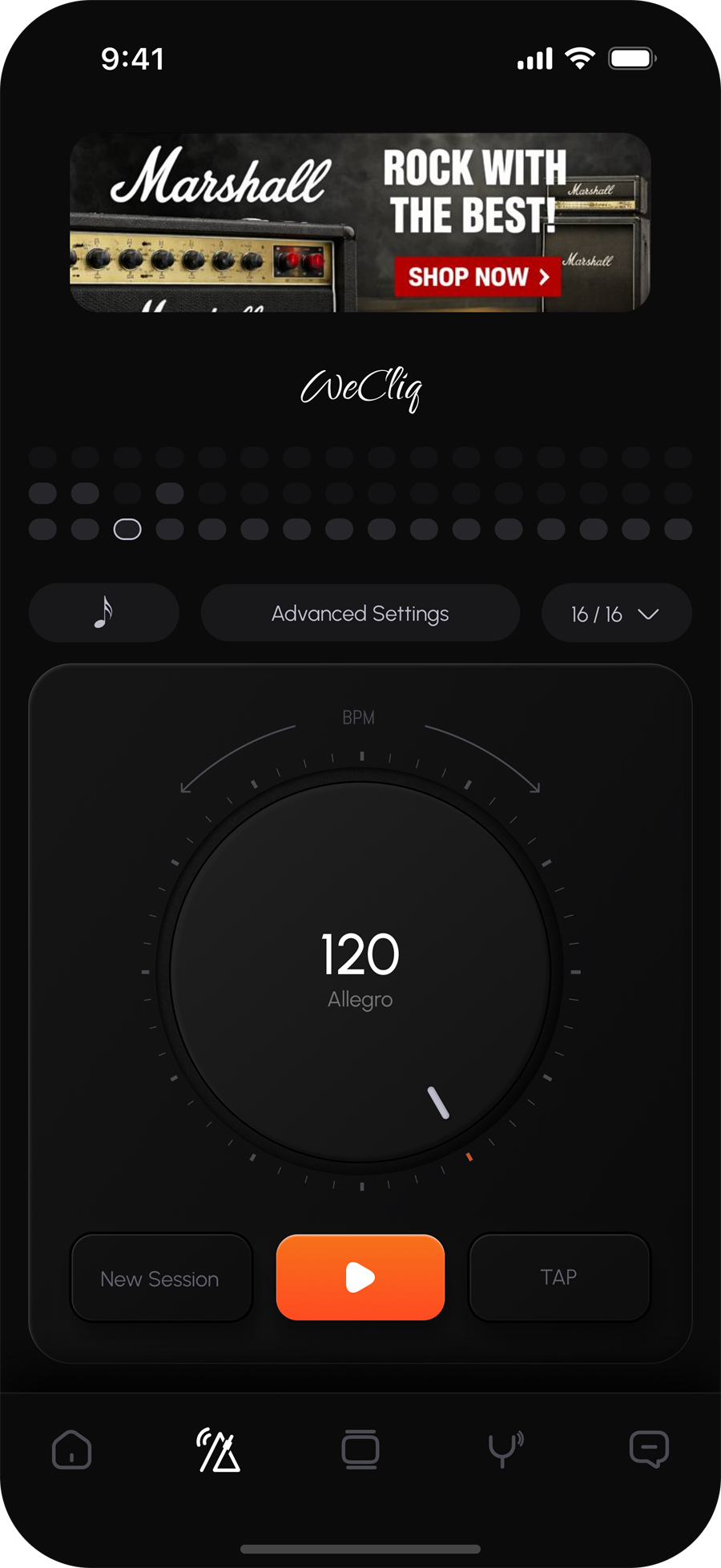 wecliq metronome screenshot 1